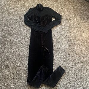 Black Velvet Jumpsuit